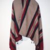 Himalayan Yak Wool Winter Shawl - Maroon Stripe