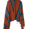 Himalayan Yak Wool Winter Shawl - Orange Stripe