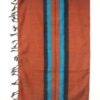 Himalayan Yak Wool Winter Shawl - Orange Stripe