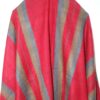 Himalayan Yak Wool Winter Shawl - Red Stripe