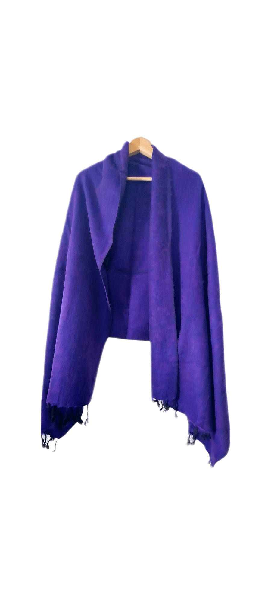Himalayan Yak Wool Winter Shawl - Purple