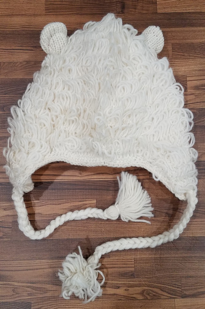 Woolen hat with fleece lined with ear flaps