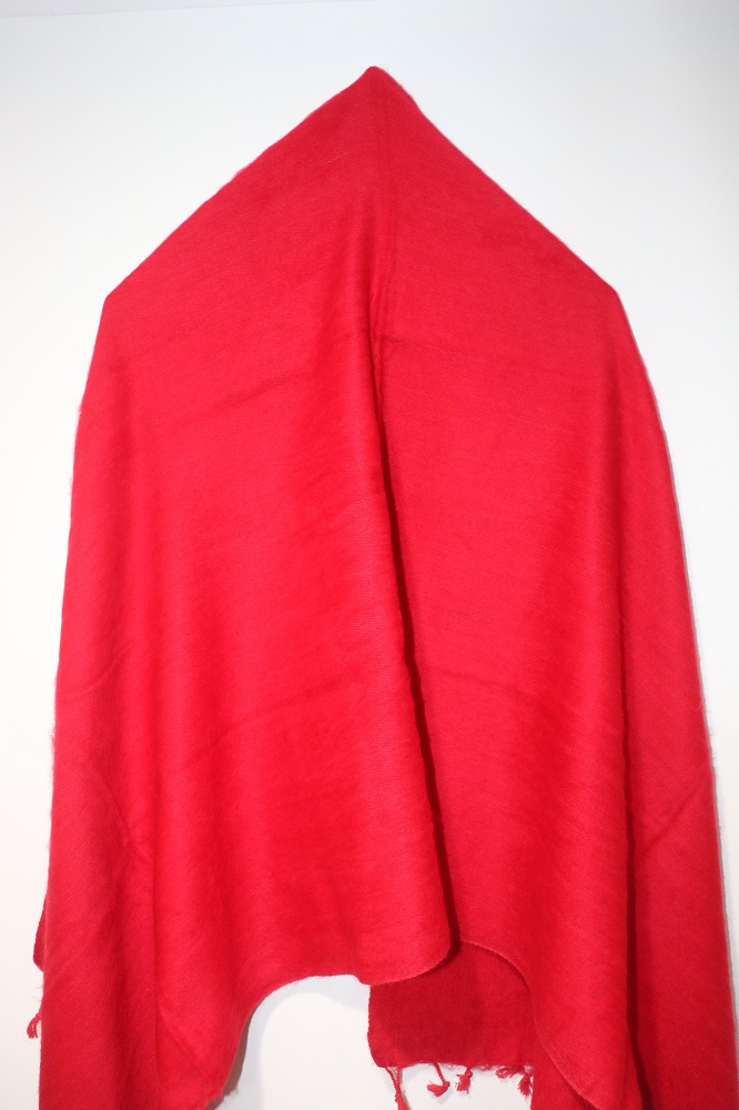 Himalayan Yak Wool Winter Shawl – Red